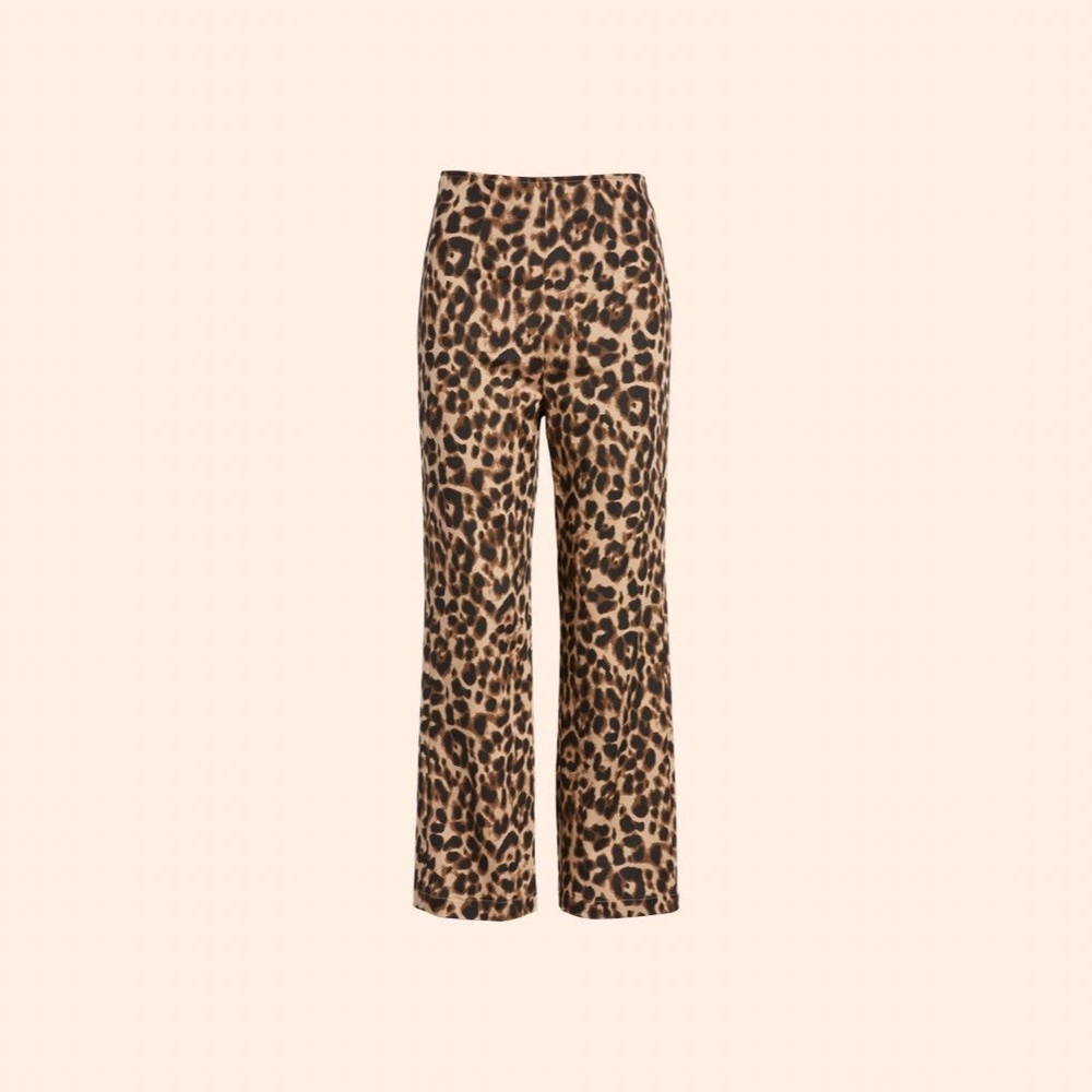 Reformation Marlon Pant - Leopard print
